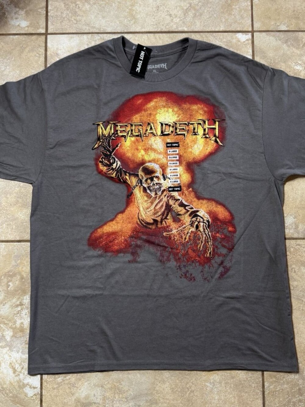 Megadeth Vic Rattlehead Nuclear Blast T-Shirt X-LARGE New With Tags